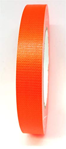 NEON Gaffa Tape Klebeband UV-aktiv 19mm x 25m Orange von Klebetape.de