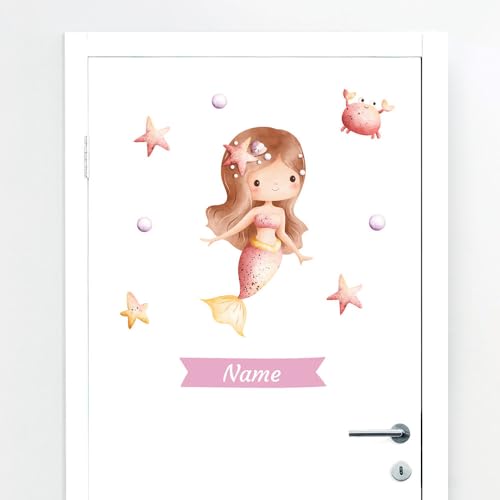 Türaufkleber mit Name Meerjungfrau #80 – Blasenfreie Anwendung, nachhaltig & PVC-frei – Türaufkleber personalisiert – Wandtattoo Kinderzimmer & Babyzimmer Deko – selbstklebende Wandsticker – Türaufkleber mit Name Meerjungfrau #80 – Blasenfreie Anwendung, nachhaltig & PVC-frei – Türaufkleber personalisiert – Wandtattoo Kinderzimmer & Babyzimmer Deko – selbstklebende Wandsticker – von Klebewurm