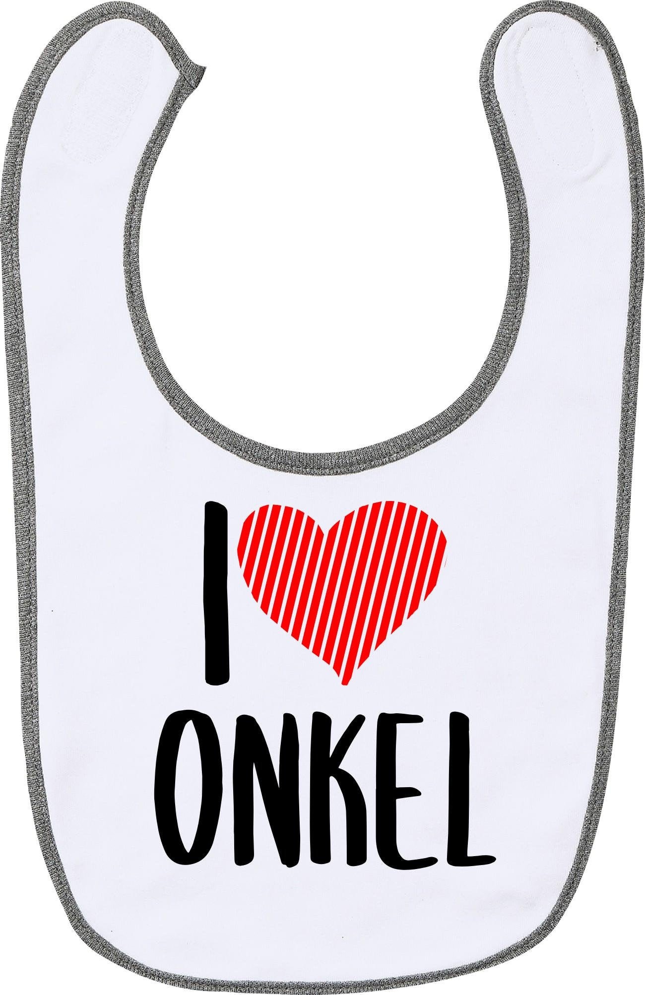 Baby Latz "I Love Onkel" Lätzchen Baby Latz "I Love Onkel" Lätzchen von Kleckerliese