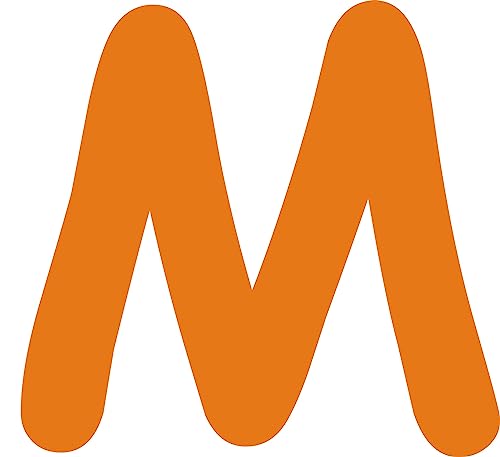 Kleckerliese Alphabet Buchstaben 12cm selbstklebende Aufkleber Wand Fenster Tür Boote Auto Kinderzimmer STICKER M - Höhe 12cm, Farbe Orange Kleckerliese Alphabet Buchstaben 12cm selbstklebende Aufkleber Wand Fenster Tür Boote Auto Kinderzimmer STICKER M - Höhe 12cm, Farbe Orange von Kleckerliese
