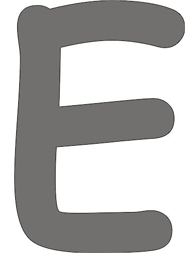 Kleckerliese Alphabet Buchstaben 18cm selbstklebende Aufkleber Wand Fenster Tür Boote Auto Kinderzimmer STICKER E - Höhe 18cm, Farbe Dunkelgrau Kleckerliese Alphabet Buchstaben 18cm selbstklebende Aufkleber Wand Fenster Tür Boote Auto Kinderzimmer STICKER E - Höhe 18cm, Farbe Dunkelgrau von Kleckerliese