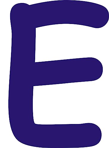 Kleckerliese Alphabet Buchstaben 20cm selbstklebende Aufkleber Wand Fenster Tür Boote Auto Kinderzimmer STICKER E - Höhe 20cm, Farbe Dunkelblau Kleckerliese Alphabet Buchstaben 20cm selbstklebende Aufkleber Wand Fenster Tür Boote Auto Kinderzimmer STICKER E - Höhe 20cm, Farbe Dunkelblau von Kleckerliese