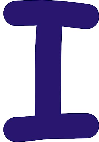 Kleckerliese Alphabet Buchstaben 30cm selbstklebende Aufkleber Wand Fenster Tür Boote Auto Kinderzimmer STICKER I - Höhe 30cm, Farbe Dunkelblau Kleckerliese Alphabet Buchstaben 30cm selbstklebende Aufkleber Wand Fenster Tür Boote Auto Kinderzimmer STICKER I - Höhe 30cm, Farbe Dunkelblau von Kleckerliese