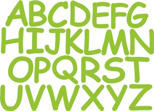 Kleckerliese Alphabet Buchstaben Set A bis Z selbstklebende Aufkleber 8cm Wandtattoo Wanddekoration Kinderzimmer STICKER von Kleckerliese