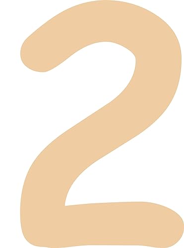 Kleckerliese Alphabet Zahlen Ziffern 10cm selbstklebende Aufkleber Wand Fenster Tür Boote Auto Kinderzimmer STICKER 2 - Höhe 10cm, Farbe Beige von Kleckerliese