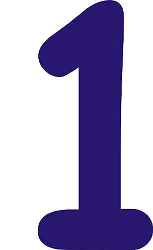 Kleckerliese Alphabet Zahlen Ziffern 28cm selbstklebende Aufkleber Wand Fenster Tür Boote Auto Kinderzimmer STICKER 1 - Höhe 28cm, Farbe Dunkelblau Kleckerliese Alphabet Zahlen Ziffern 28cm selbstklebende Aufkleber Wand Fenster Tür Boote Auto Kinderzimmer STICKER 1 - Höhe 28cm, Farbe Dunkelblau von Kleckerliese
