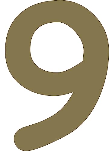 Kleckerliese Alphabet Zahlen Ziffern 28cm selbstklebende Aufkleber Wand Fenster Tür Boote Auto Kinderzimmer STICKER 9 - Höhe 28cm, Farbe Gold Kleckerliese Alphabet Zahlen Ziffern 28cm selbstklebende Aufkleber Wand Fenster Tür Boote Auto Kinderzimmer STICKER 9 - Höhe 28cm, Farbe Gold von Kleckerliese