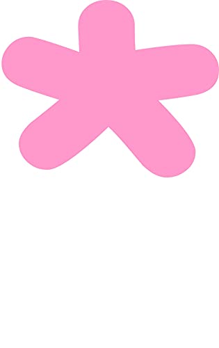 Kleckerliese Alphabet Zahlen Ziffern 8cm selbstklebende Aufkleber Wand Fenster Tür Boote Auto Kinderzimmer STICKER MAL - Höhe 8cm, Farbe Rosa von Kleckerliese
