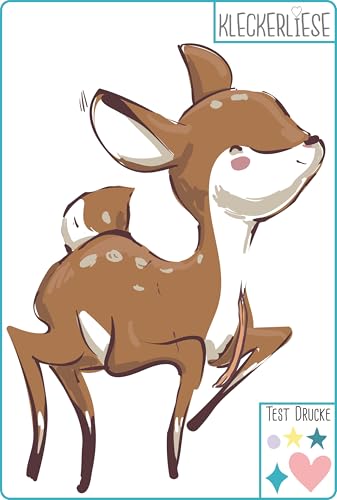 Kleckerliese DTF Bügelbild DIY Tiere Reh Kleckerliese DTF Bügelbild DIY Tiere Reh von Kleckerliese