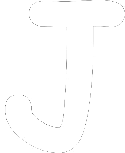 Kleckerliese Alphabet Buchstaben 4cm selbstklebende Aufkleber Wandtattoo Wanddekoration Kinderzimmer STICKER J - Höhe 4cm, Farbe Weiß von Kleckerliese