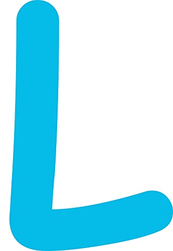 Kleckerliese Alphabet Buchstaben 10cm selbstklebende Aufkleber Wand Fenster Tür Boote Auto Kinderzimmer STICKER L - Höhe 10cm, Farbe Hellblau Kleckerliese Alphabet Buchstaben 10cm selbstklebende Aufkleber Wand Fenster Tür Boote Auto Kinderzimmer STICKER L - Höhe 10cm, Farbe Hellblau von Kleckerliese