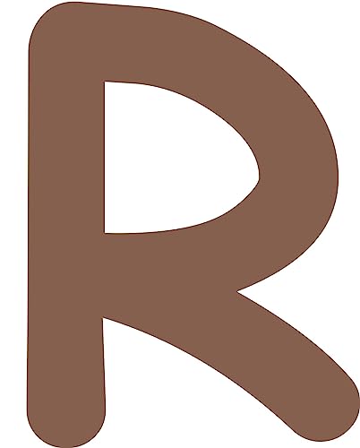Kleckerliese Alphabet Buchstaben Zahlen selbstklebende Aufkleber Wandtattoo Wanddekoration Kinderzimmer STICKER R - Höhe 4cm, Farbe Dunkelbraun Kleckerliese Alphabet Buchstaben Zahlen selbstklebende Aufkleber Wandtattoo Wanddekoration Kinderzimmer STICKER R - Höhe 4cm, Farbe Dunkelbraun von Kleckerliese