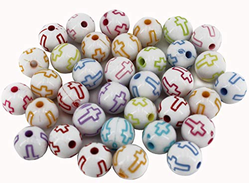 Kleenes Traumhandel - 200 Stück 10mm Kreuz-Motiv Kugel-Perlen für DIY Schmuckherstellung Kleenes Traumhandel - 200 Stück 10mm Kreuz-Motiv Kugel-Perlen für DIY Schmuckherstellung von Kleenes Traumhandel