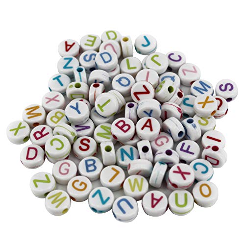 Kleenes Traumhandel - 500er Set 7mm Buchstaben-Schmuckperlen, Spacer Kreise für Ketten & Armbänder Kleenes Traumhandel - 500er Set 7mm Buchstaben-Schmuckperlen, Spacer Kreise für Ketten & Armbänder von Kleenes Traumhandel
