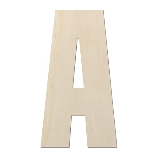 Kleenes Traumhandel Holzbuchstaben Typ6 - Buchstabe aus Holz - Buchstaben für Türbeschriftung - Alphabet aus Holz (A, 100 mm) von Kleenes Traumhandel