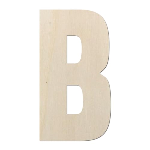 Kleenes Traumhandel Holzbuchstaben Typ6 - Buchstabe aus Holz - Buchstaben für Türbeschriftung - Alphabet aus Holz (B, 200 mm) von Kleenes Traumhandel