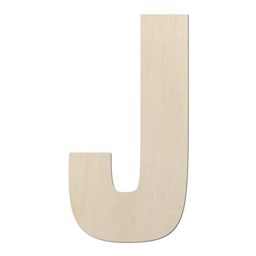 Kleenes Traumhandel Holzbuchstaben Typ6 - Buchstabe aus Holz - Buchstaben für Türbeschriftung - Alphabet aus Holz (J, 200 mm) von Kleenes Traumhandel