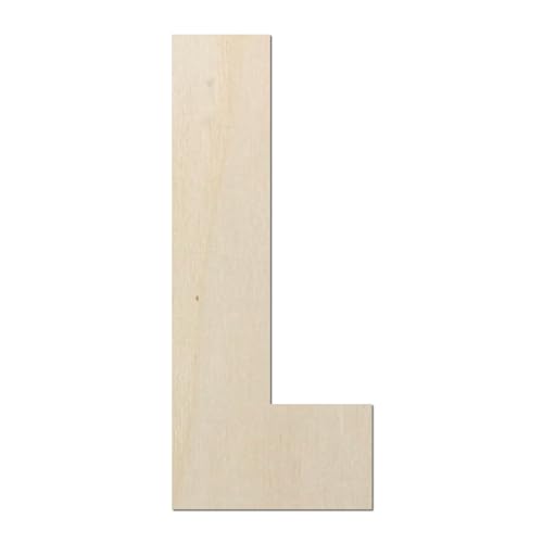Kleenes Traumhandel Holzbuchstaben Typ6 - Buchstabe aus Holz - Buchstaben für Türbeschriftung - Alphabet aus Holz (L, 100 mm) von Kleenes Traumhandel