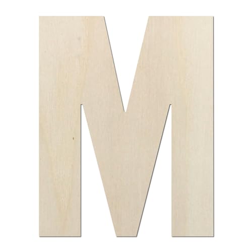 Kleenes Traumhandel Holzbuchstaben Typ6 - Buchstabe aus Holz - Buchstaben für Türbeschriftung - Alphabet aus Holz (M, 200 mm) von Kleenes Traumhandel