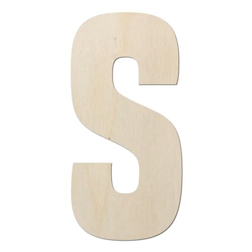 Kleenes Traumhandel Holzbuchstaben Typ6 - Buchstabe aus Holz - Buchstaben für Türbeschriftung - Alphabet aus Holz (S, 450 mm) von Kleenes Traumhandel