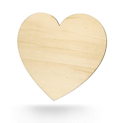 Kleenes Traumhandel Holzherz - Herz aus Holz - Wanddeko Herz - Herzscheiben - Herzform aus Holz für Geburtstag, Hochzeit, Valentinstag - (168x150 mm) von Kleenes Traumhandel
