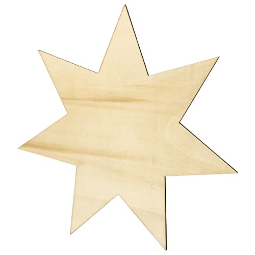 Kleenes Traumhandel Holzstern - Stern aus Holz - Wanddeko Stern - Sternscheiben - Sternform aus Holz für Geburtstag, Hochzeit, Dekoration - (ca. 20 cm, Stern Typ1) von Kleenes Traumhandel