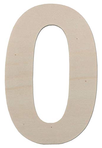 Kleenes Traumhandel - Holz-Zahlen aus Pappelholz - Vielseitige Größen von 75mm bis 600mm - Ideal für DIY-Projekte und Dekoration - 1 Stück von Kleenes Traumhandel