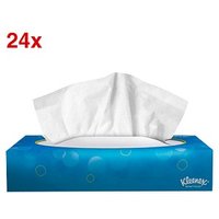 Kleenex® Kosmetiktücherbox Standard 2-lagig weiß, 24x 100 Tücher von Kleenex®