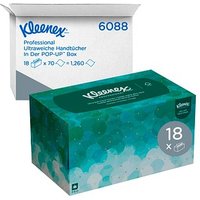 Kleenex® Papierhandtücher 6088 ULTRA SOFT POP-UP Interfold-Falzung 1-lagig 18x 70 Tücher von Kleenex®