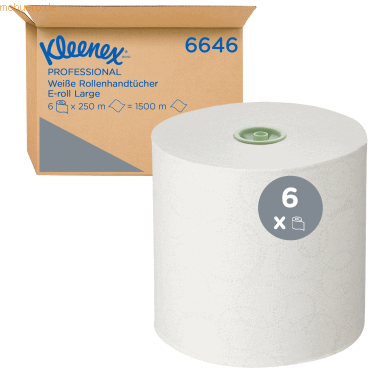 Kleenex Handtuchrolle 6646 250m weiß 6 Stück Kleenex Handtuchrolle 6646 250m weiß 6 Stück von Kleenex