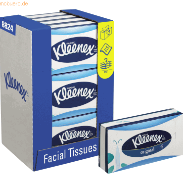 Kleenex Kosmetiktuch 8824 3-lagig 12x72 Stück Kleenex Kosmetiktuch 8824 3-lagig 12x72 Stück von Kleenex