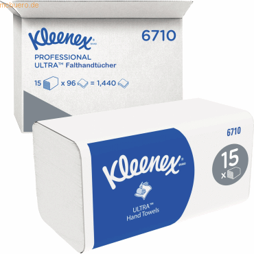 Kleenex Papierhandtuch Ultra Super Soft 6710 weiß 15x96 Blatt Kleenex Papierhandtuch Ultra Super Soft 6710 weiß 15x96 Blatt von Kleenex
