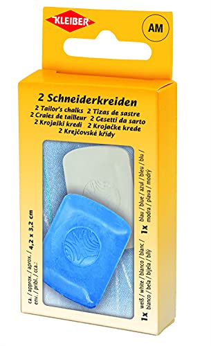 Kleiber + Co.GmbH 70103 Schneiderkreide, blau, weiß, 4,2 x 3,2 cm, 5 von Kleiber + Co.GmbH