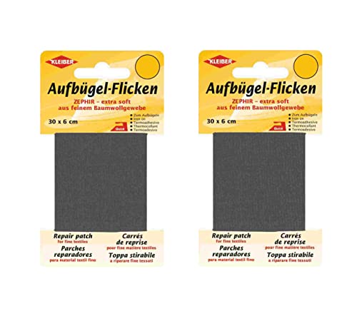 Bügel Flicken Aufbügelflicken Marke Kleiber ZEPHIR 100% Baumwolle 2er Set Reparatur Flicken 2 Flicken a 30 cm x 6 cm Bügel Flicken Aufbügelflicken Marke Kleiber ZEPHIR 100% Baumwolle 2er Set Reparatur Flicken 2 Flicken a 30 cm x 6 cm von Kleiber