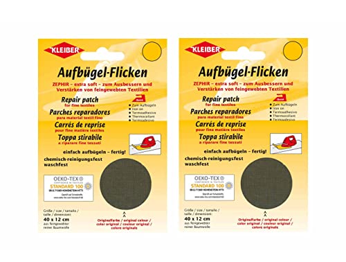 Bügel Flicken Aufbügelflicken Marke Kleiber ZEPHIR Großformat 100% Baumwolle 2er Set Reparatur Flicken 2 Flicken a 40 cm x 12 cm Bügel Flicken Aufbügelflicken Marke Kleiber ZEPHIR Großformat 100% Baumwolle 2er Set Reparatur Flicken 2 Flicken a 40 cm x 12 cm von Kleiber