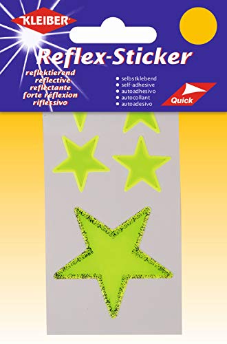 KLEIBER Reflex-Sticker Sterne selbstklebend 01 orange 5 St von Kleiber