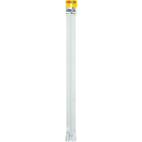 Kleiber + Co.GmbH 69851 Reißverschluss, Spiralschiene Kunststoff, creme, 2,5cm x 30cm 4mm von Kleiber