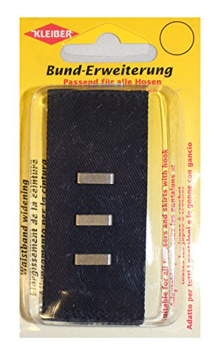Kleiber 2,5-5 cm Bunderweiterung mit Haken und Ösen, schwarz von Kleiber