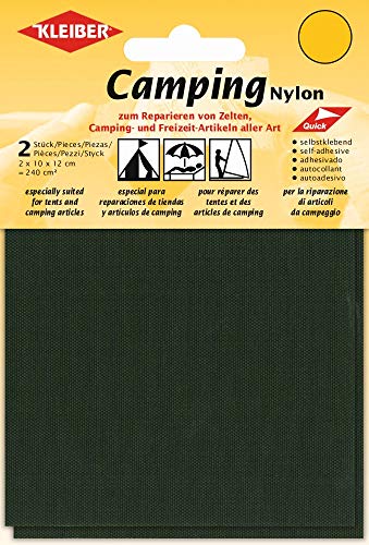 Kleiber + Co.GmbH Camping-Nylon-selbstklebend, Khaki, ca. 10 cm x 12 cm von Kleiber