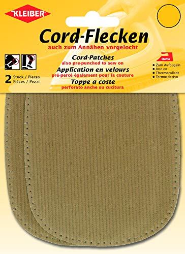 Kleiber + Co.GmbH Cord Flecken, Baumwolle, beige, 13,5 x 10 cm von Kleiber