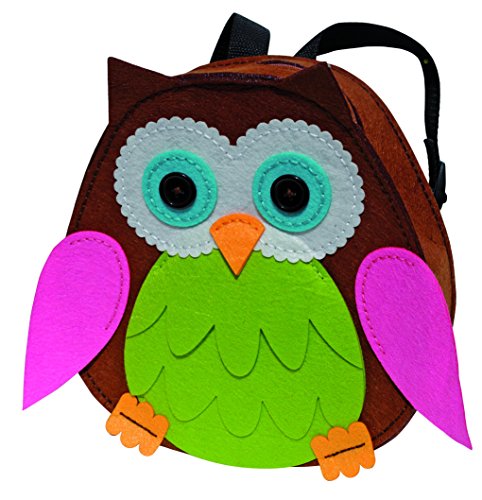 Kleiber + Co.GmbH Filz-Rucksack Eule, grün, ca. 22 cm x 23 cm x 8 cm von Kleiber