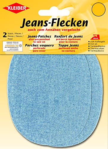 Kleiber + Co.GmbH Jeans-Bügelflecken oval, ca 13 cm x 10 cm von Kleiber