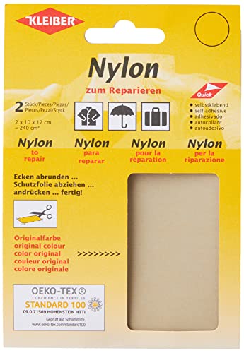 Kleiber + Co.GmbH Nylon-Flicken, Hellgrau, ca. 10 cm x 12 cm, 2 Kleiber + Co.GmbH Nylon-Flicken, Hellgrau, ca. 10 cm x 12 cm, 2 von Kleiber