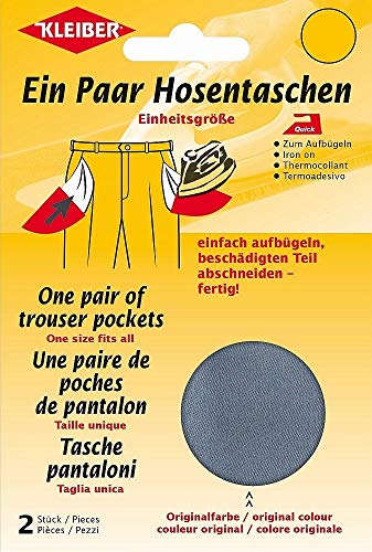 Kleiber + Co.GmbH Quick-EIN-Paar-Hosentasche, Baumwolle Polyester, dunkelgrau, 18,5 cm x 16 cm, 2 Kleiber + Co.GmbH Quick-EIN-Paar-Hosentasche, Baumwolle Polyester, dunkelgrau, 18,5 cm x 16 cm, 2 von Kleiber