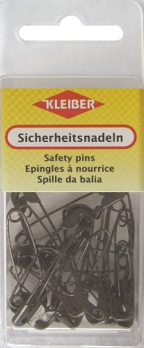 Kleiber + Co.GmbH Sicherheitsnadeln, Schwarz von Kleiber