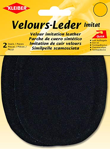 Kleiber + Co.GmbH Velour-Bügelflecken oval, 6, ca. 13 cm x 10 cm von Kleiber