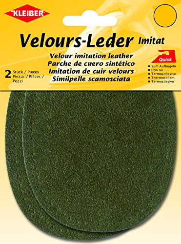 Kleiber + Co.GmbH Velour-Bügelflecken oval, ca. 13 cm x 10 cm von Kleiber