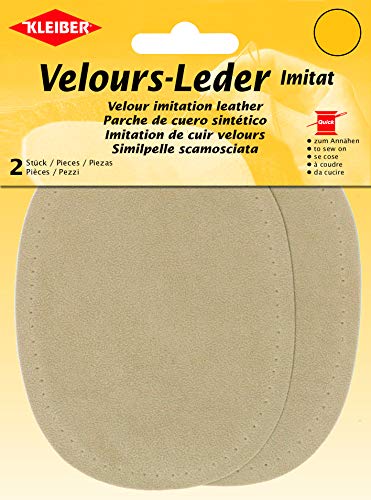 Kleiber + Co.GmbH Velour-Leder-Imitat klein, Gelb, ca. 13 cm x 10 cm Kleiber + Co.GmbH Velour-Leder-Imitat klein, Gelb, ca. 13 cm x 10 cm von Kleiber