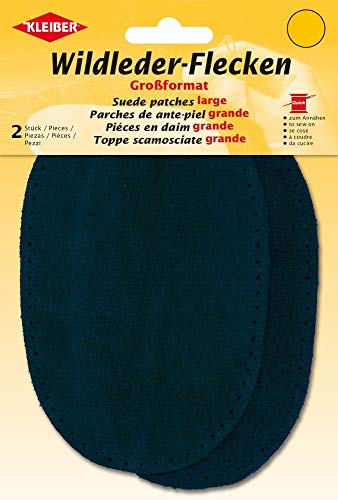 Kleiber + Co.GmbH Wildlederflecken Gross, Wildleder Leder, blau, 16x10 cm, 2 Kleiber + Co.GmbH Wildlederflecken Gross, Wildleder Leder, blau, 16x10 cm, 2 von Kleiber