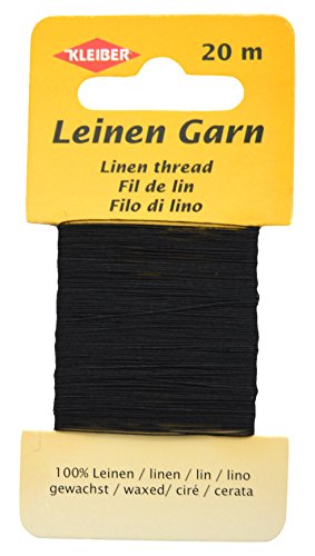 Kleiber 11,8 x 6,2 x 0,4 cm Leinen-Garn, schwarz von Kleiber